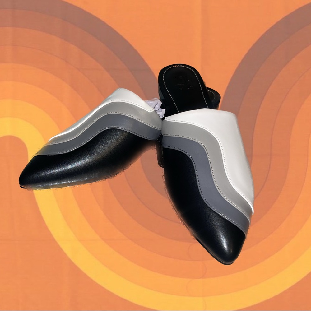 Retro Wavy Mules